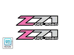 Z71 Off Road Decal; Pink (99-06 Silverado 1500)
