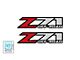 Z71 Off Road Decal; Red/Black/Gray (99-06 Silverado 1500)