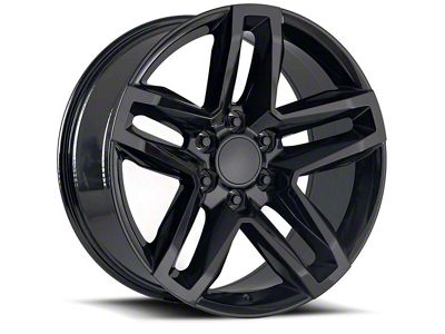 Z71 Style Gloss Black 6-Lug Wheel; 20x9; 15mm Offset (99-06 Silverado 1500)