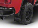 12-Inch x 23-Inch Mud Flaps with Bowtie Logo; Front or Rear (Universal; Some Adaptation May Be Required)