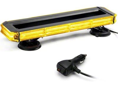 18-Inch 150-LED Rooftop Emergency Strobe Light Bar with Control Panel and Magnetic Base (Universal; Some Adaptation May Be Required)