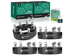 2-Inch 8-Lug Wheel Spacers; Black; Set of Four (01-10 Silverado 2500 HD)