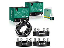 2-Inch 8-Lug Wheel Spacers; Black; Set of Four (11-26 Silverado 2500 HD)