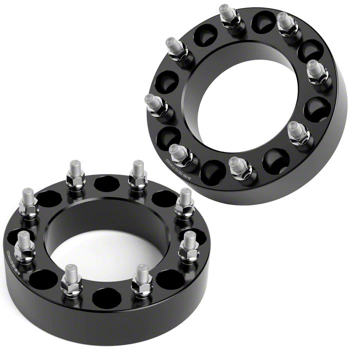 Silverado 2500 2Inch Pro Billet Wheel Spacers; Black (1124 Silverado