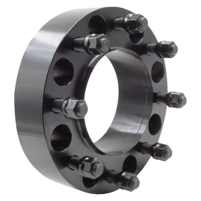 Silverado 2500 2Inch Steel Hubcentric 8Lug Wheel Spacer; Black (1124
