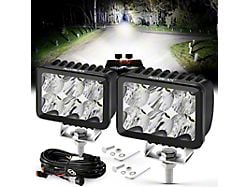 3-Inch LED Driving Lights; Combo Beam (Universal; Some Adaptation May Be Required)