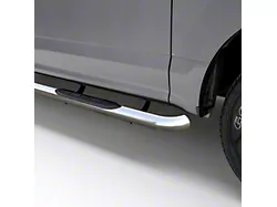 3-Inch Round Side Step Bars; Polished Stainless (20-24 Silverado 2500 HD Double Cab)