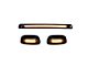 3-Piece Amber OLED Cab Roof Lights; Smoked Lens (07-14 Silverado 2500 HD)
