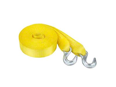 30-Foot Tow Strap; 9,000 lb.; Yellow