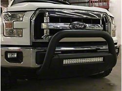 3.50-Inch Bull Bar with 20-Inch Light Bar Mount; Black (11-19 Silverado 2500 HD)