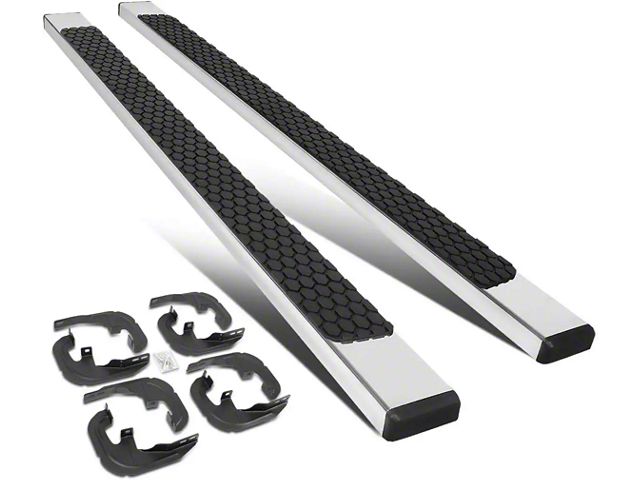 5-Inch Honeycomb Step Running Boards; Stainless Steel (20-24 Silverado 2500 HD Crew Cab)