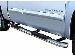 5-Inch Premium Oval Side Step Bars; Body Mount; Stainless Steel (07-14 Silverado 2500 HD Crew Cab)