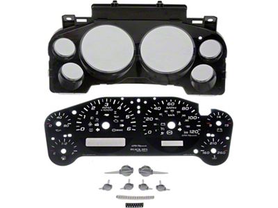 Instrument Cluster Upgrade Kit; Black OPS Edition (07-11 Silverado 2500 HD)