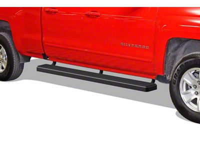 6-Inch iStep Running Boards; Black (20-24 Silverado 2500 HD Double Cab)