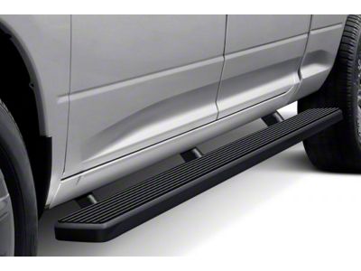 6-Inch iStep Wheel-to-Wheel Running Boards; Black (20-24 Silverado 2500 HD Crew Cab w/ 6.90-Foot Standard Box)