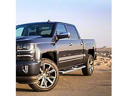 6-Inch Nerf Side Step Bars; Stainless Steel (07-19 Silverado 2500 HD Extended/Double Cab)