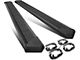 8-Inch Flat Step Bar Running Boards; Black (20-24 Silverado 2500 HD Crew Cab)