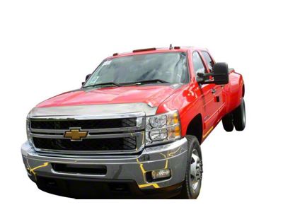 Aeroskin Hood Protector; Chrome (11-14 Silverado 2500 HD)