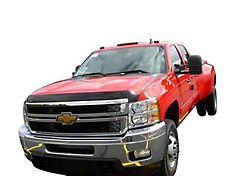 Aeroskin Hood Protector; Dark Smoke (11-14 Silverado 2500 HD)