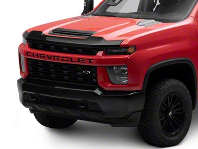 Aeroskin Hood Protector; Dark Smoke (20-25 Silverado 2500 HD)
