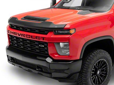 Aeroskin Hood Protector; Matte Black (20-24 Silverado 2500 HD)