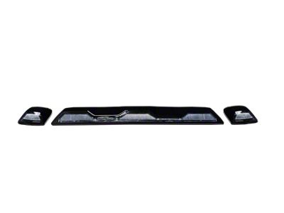 Amber LED Cab Roof Lights; Clear Lens (20-24 Silverado 2500 HD)