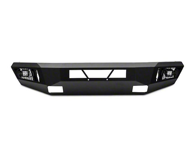 Armour Front Bumper with LED Lights; Black (15-19 Silverado 2500 HD)