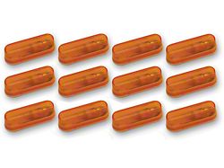 Auxiliary Running Lights; Amber; 12-Pack (Universal; Some Adaptation May Be Required)