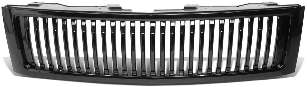 Hood Air Intake Grille Gloss Black For 2017 2018 2019 Silverado 2500 HD