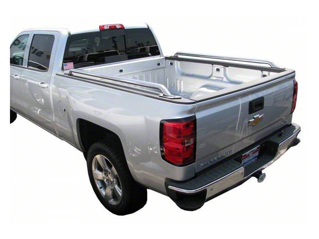 Silverado 2500 Bed Rails; Stainless Steel (15-22 Silverado 2500 HD w/ 6 ...