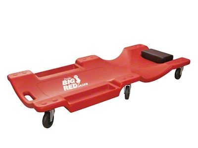 Big Red Rolling Creeper Seat; 40-Inch