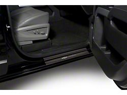 Putco Black Platinum Door Sills with Chevrolet Logo (15-19 Silverado 2500 HD Crew Cab)