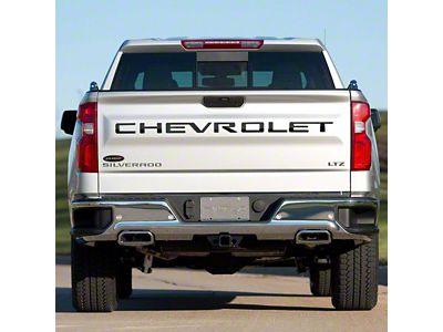 Putco Black Platinum Tailgate Insert Letters (20-24 Silverado 2500 HD)