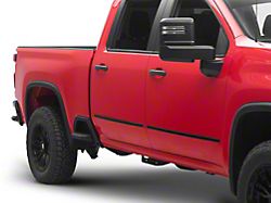 Chrome Delete Body Side Moldings; Gloss Black (15-25 Silverado 2500 HD)