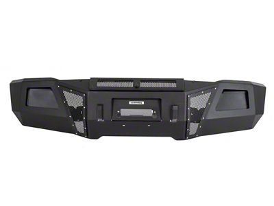 Go Rhino BR11 Winch-Ready Front Bumper; Textured Black (15-19 Silverado 2500 HD)