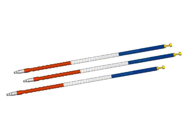 CB Antenna with Tuneable Tip; 4-Foot; Red/White/Blue (Universal; Some Adaptation May Be Required)