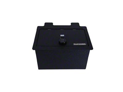 Center Console Safe with 4-Digit Combo Lock; Black (20-23 Silverado 2500 HD)