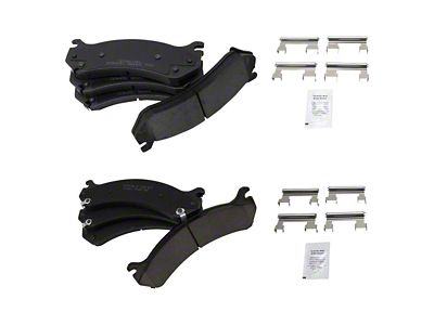 Ceramic Brake Pads; Front and Rear (07-10 Silverado 2500 HD)