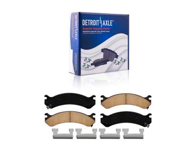 Ceramic Brake Pads; Front and Rear (07-10 Silverado 2500 HD)