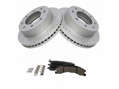 Ceramic Performance Brake Rotor and Pad Kit; Front (11-19 Silverado 2500 HD)