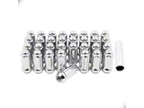 Chrome 6-Spline Lug Nut Kit; 14mm x 1.5; Set of 32 (07-25 Silverado 2500 HD)