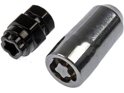 Chrome Duplex Acorn Wheel Lug Nut Locks; M14x1.50; Set of 4 (07-25 Silverado 2500 HD)