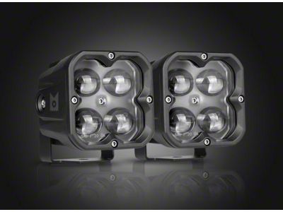 Concept Series 3-Inch Cube LED Pod Lights; Fog Beam (Universal; Some Adaptation May Be Required)