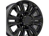 CV70B Black 8-Lug Wheel; 20x8.5; 47mm Offset (20-25 Silverado 2500 HD)