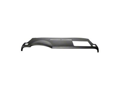 Dash Cover with Center Speaker Opening; Satin Black (07-14 Silverado 2500 HD)