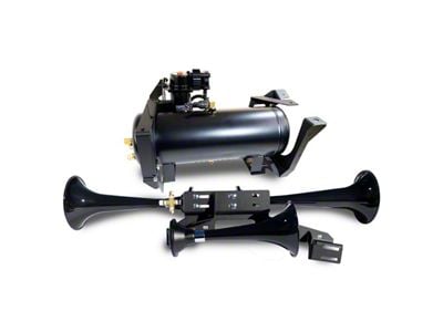 Direct Fit Onboard Air System and Model 230 Beast Triple Train Horn (07-19 Silverado 2500 HD Extended/Double Cab, Crew Cab)