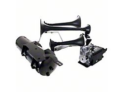 Direct Fit Onboard Air System and Model 230 Beast Triple Train Horn (20-25 Silverado 2500 HD)