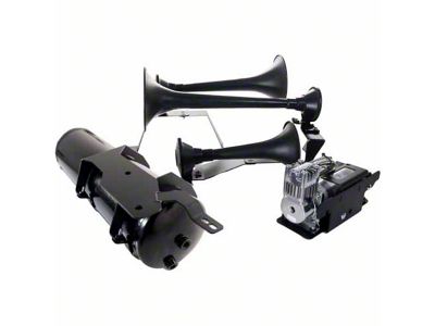 Direct Fit Onboard Air System and Model 230 Beast Triple Train Horn (20-24 Silverado 2500 HD)