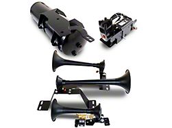 Kleinn Direct Fit Onboard Air System and Model 730 Demon Triple Train Horn (20-26 Silverado 2500 HD)