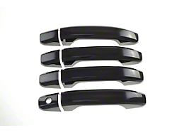 Door Handle Covers; Gloss Black (15-19 Silverado 2500 HD Double Cab, Crew Cab)